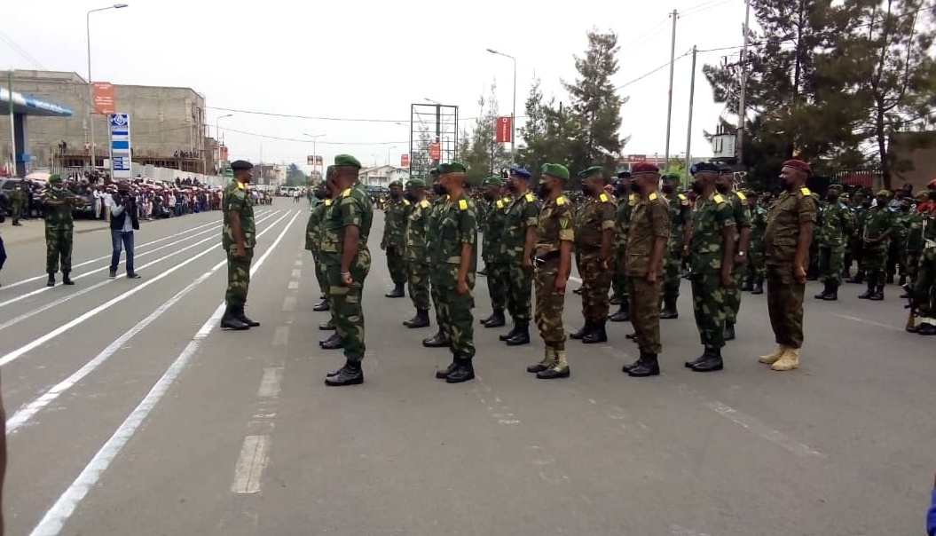 RDC: cérémonie de prise d’armes au sein des forces armées à Goma