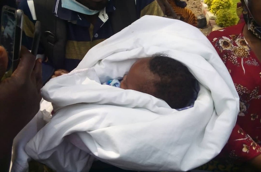 Goma-Insolite: un nourrisson vivant abandonné