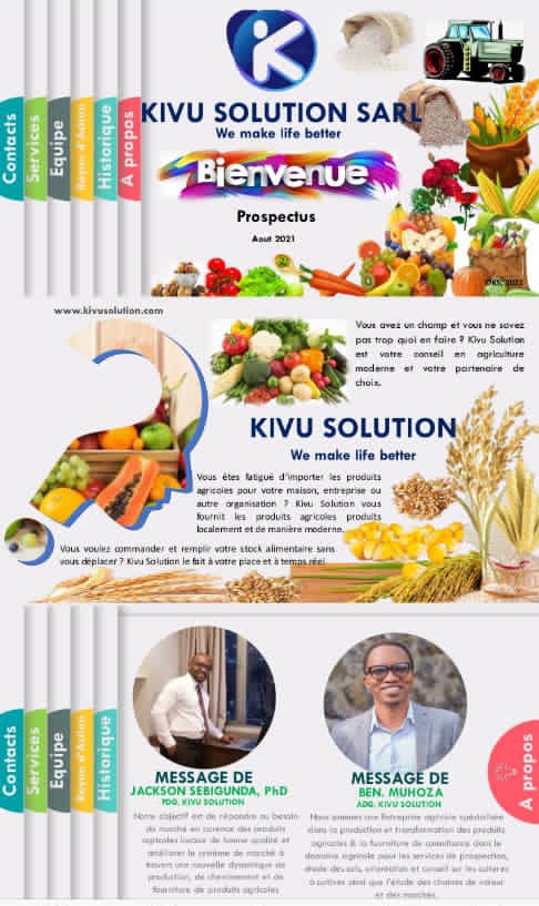 Nord-Kivu : « Kivu Solution », les véritables solutions aux problèmes agricoles et de l’élevage à votre portée