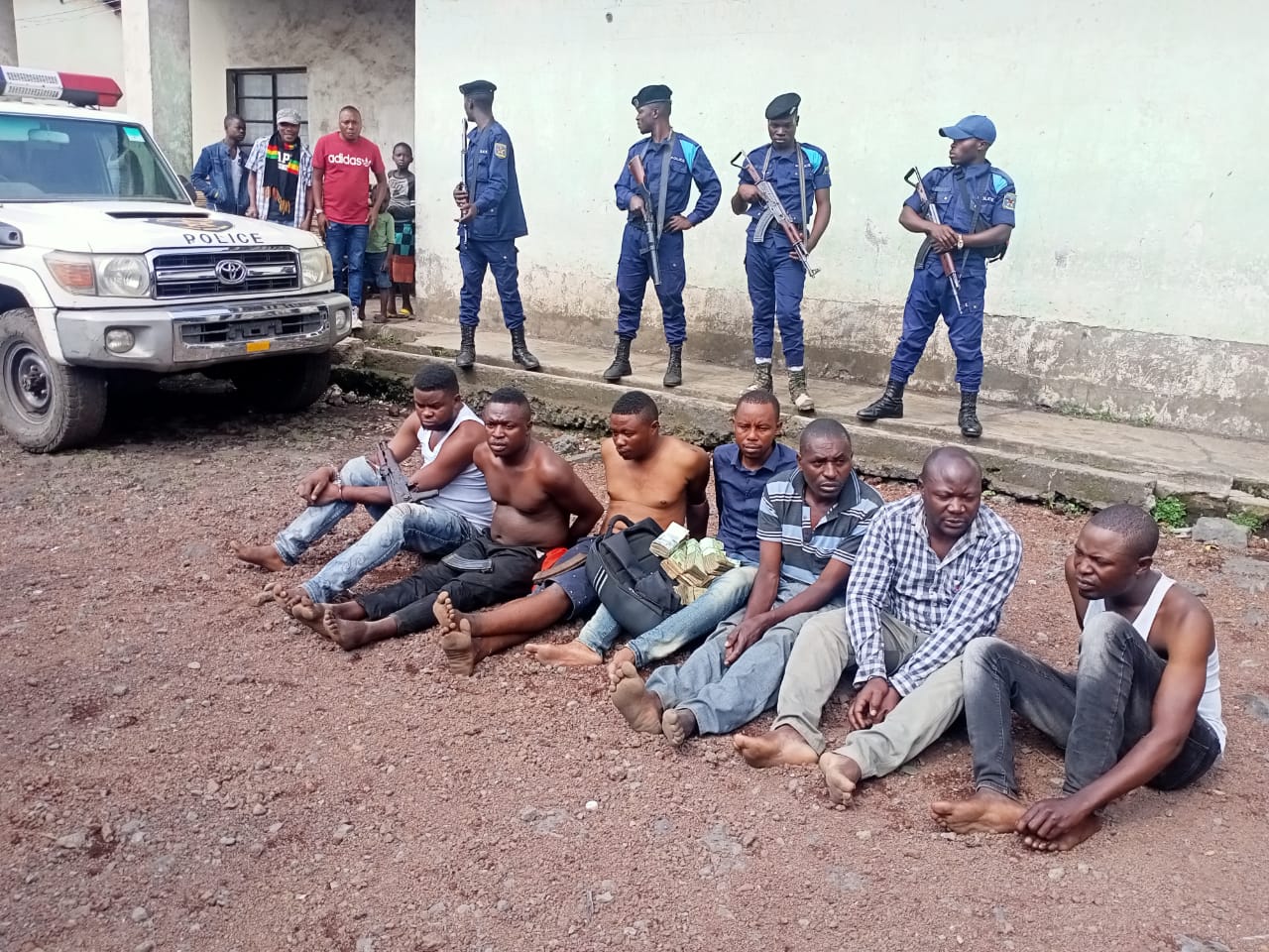 Goma/Sécurité : 7 bandits armés maîtrisés par la PNC