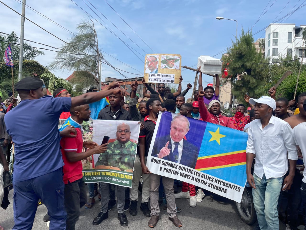 Crise RDC-Rwanda: la population de Goma alerte la communauté internationale lors de la marche