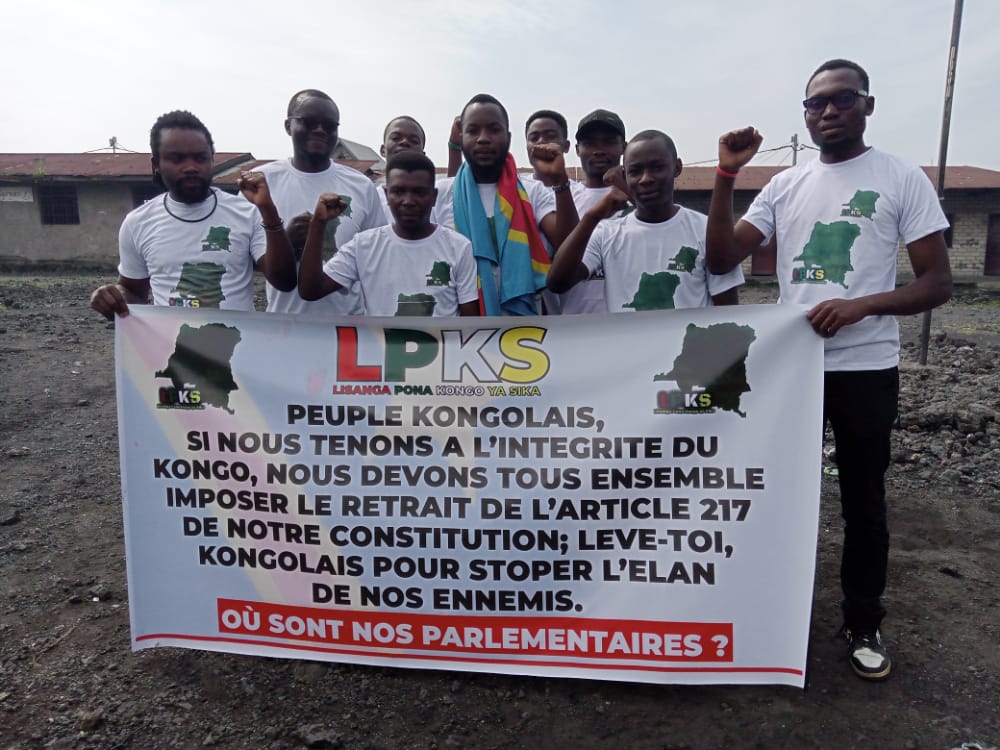 RDC : Lisanga pona Kongo ya sika s’en va en guerre contre l’article 217 de la constitution