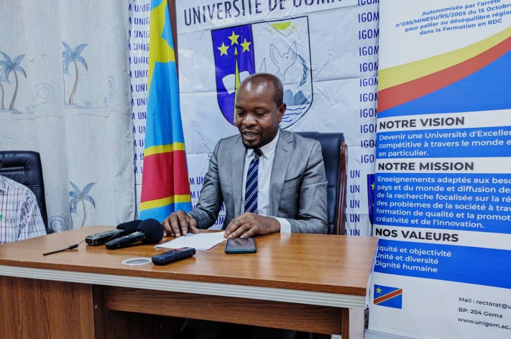 Troubles à l’Université de Goma: le recteur prévient et rassure